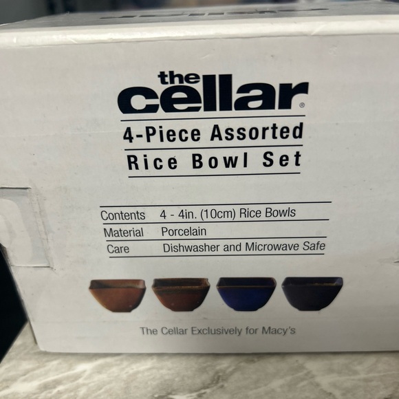 NIB The Cellar 4 piece Assorted Rice Bowl Set - Picture 8 of 8